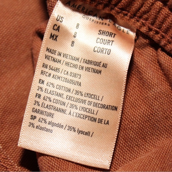 American Eagle Outfitters Stretch Cargo Straight Pant Women’s 8 Short - Picture 8 of 8